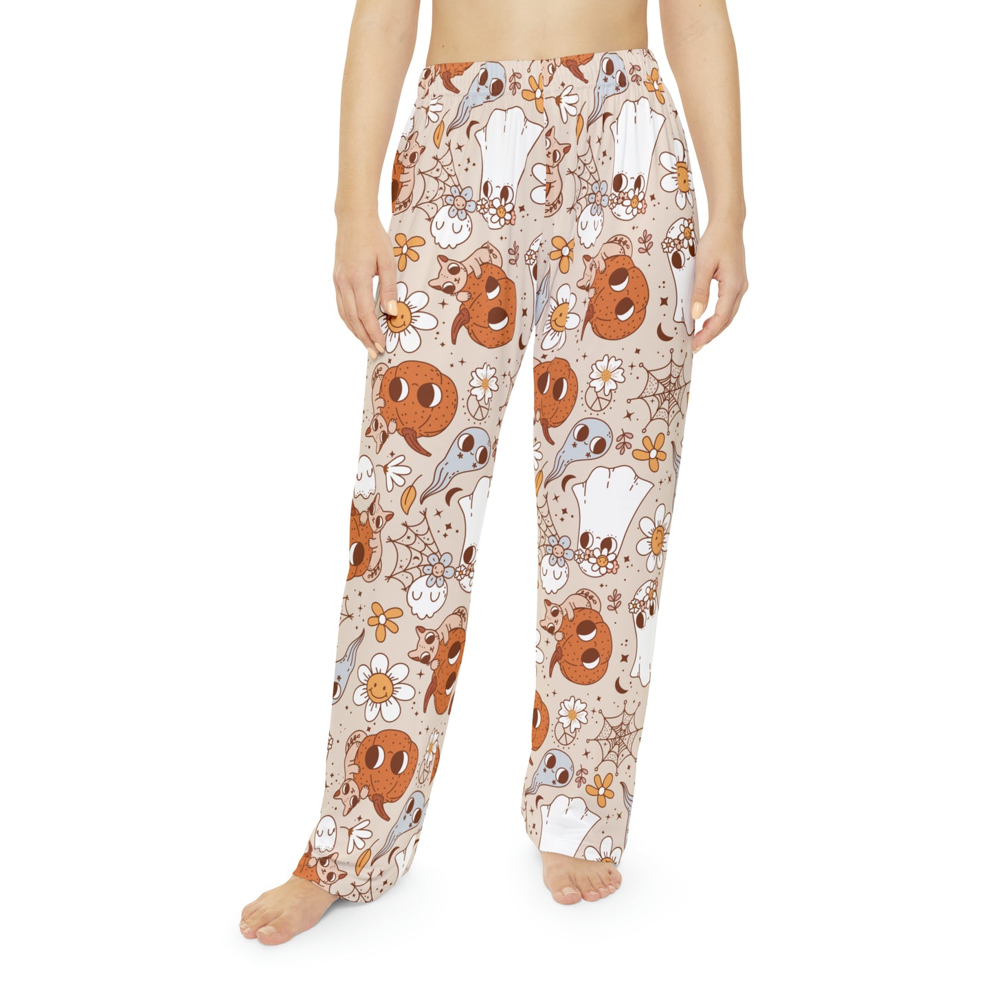Fall Pumpkin & Ghost Pajama Pants