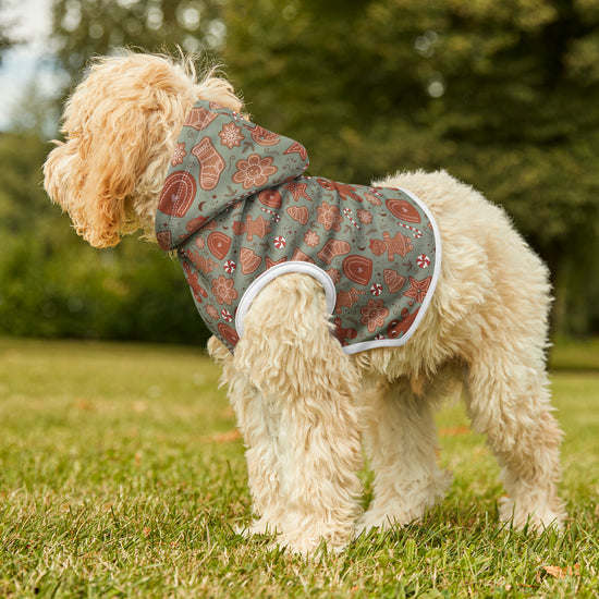 Green Gingerbread Cookie Christmas Pet Hoodie